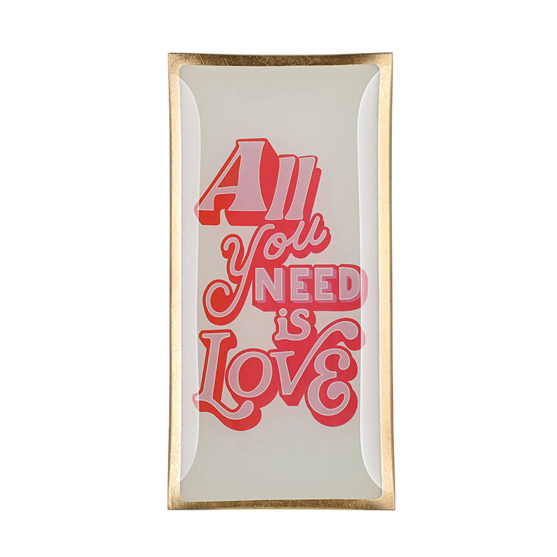 Love Plates Glasteller L - All you need is Love