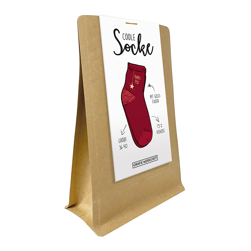 Coole Socke - Weihnachten Frohes Fest