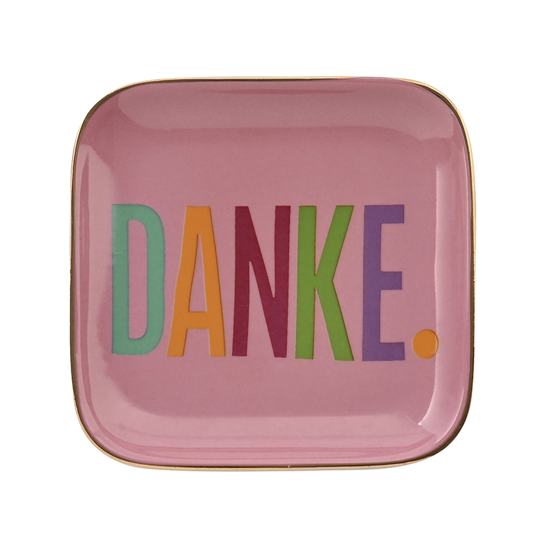 Love Plates Glasteller S - Danke