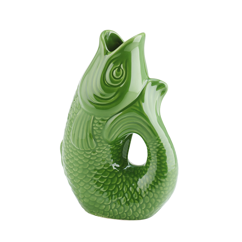 Monsieur Carafon, Fisch, Vase, S, green bay, 1,2 l