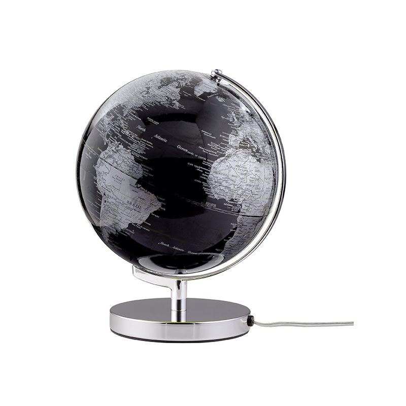Globus Terra  Black mit Beleuchtung