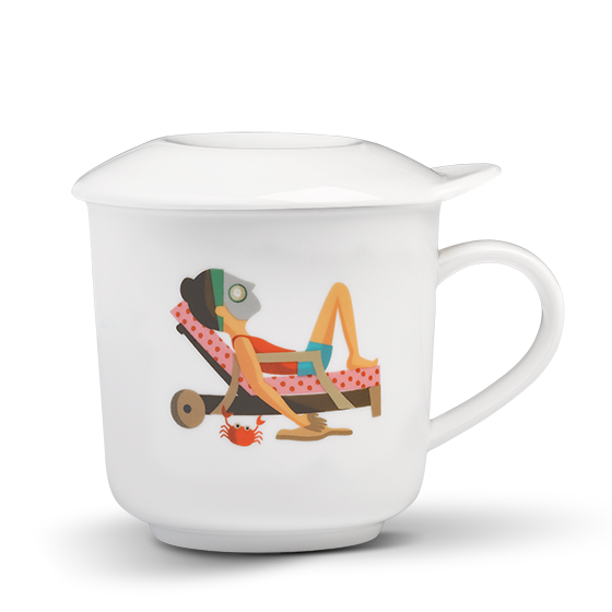 Teebecher "Watt denn hier los" - TRINK MEER TEE