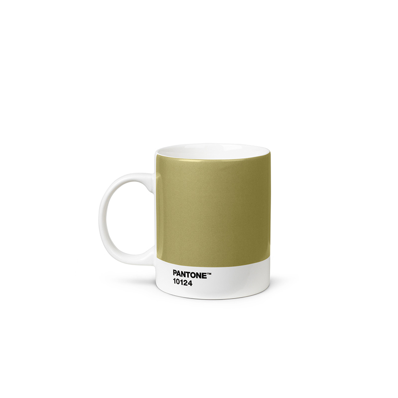 Pantone Porzellan-Becher gold 10124