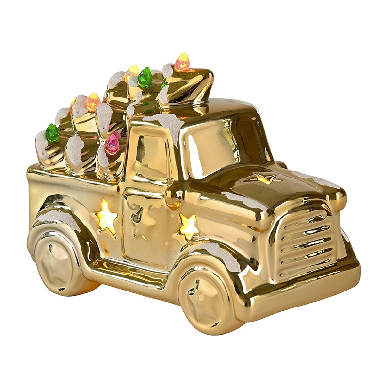 Luce - WeihnachtsTruck mit LED Beleuchtung, gold