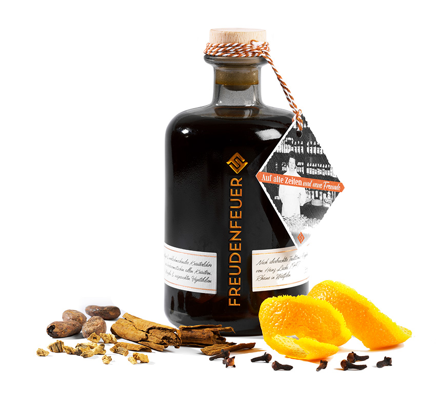 Freudenfeuer Kräuterlikör aus Rheine, 35% Vol.