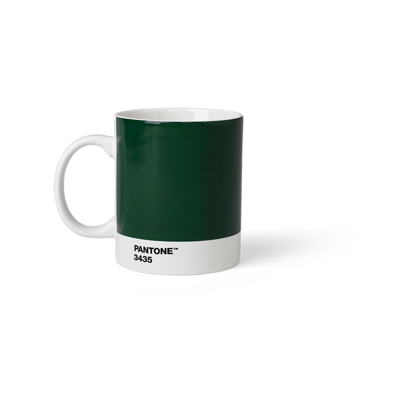 Pantone Porzellan-Becher dark green 3435