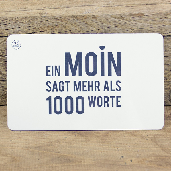 Frühstücksbrettchen "MOIN"