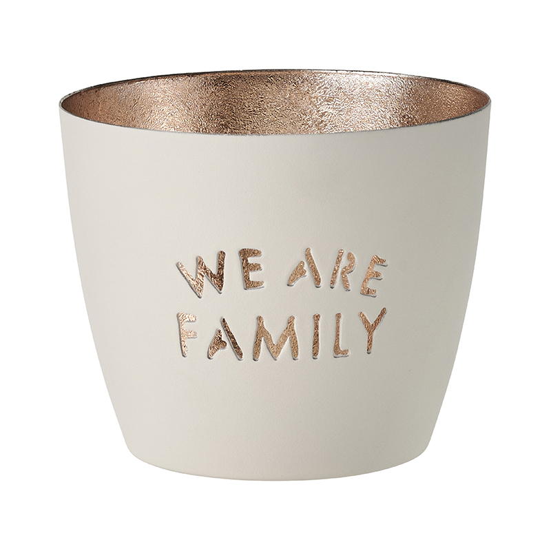 Madras, Windlicht M - We are family