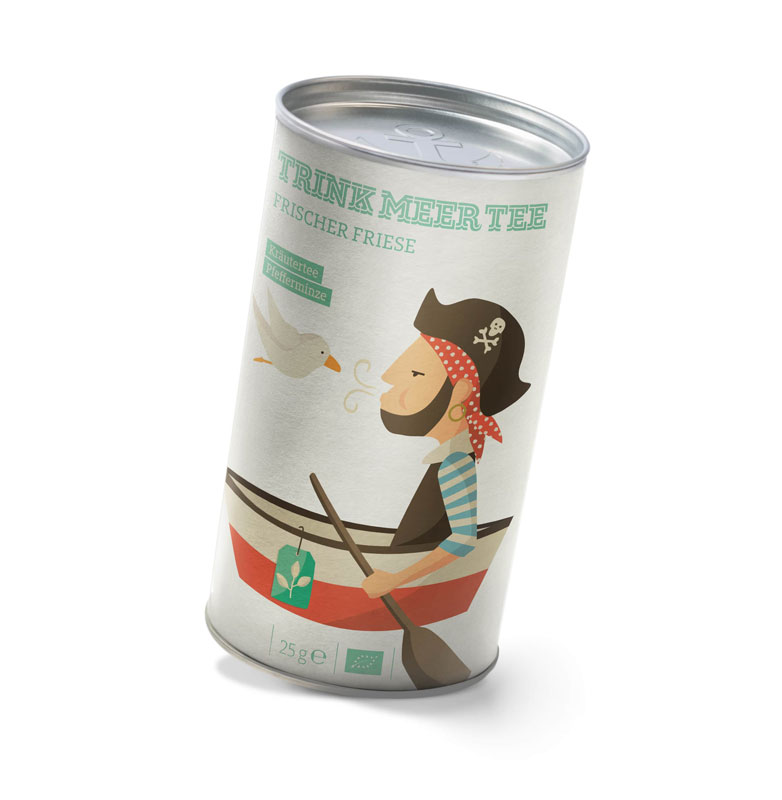 Teedose "Frischer Friese" Kräutertee mit frischer Minze  - TRINK MEER TEE