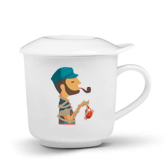 Teebecher "Denn Mann tau" TRINK MEER TEE