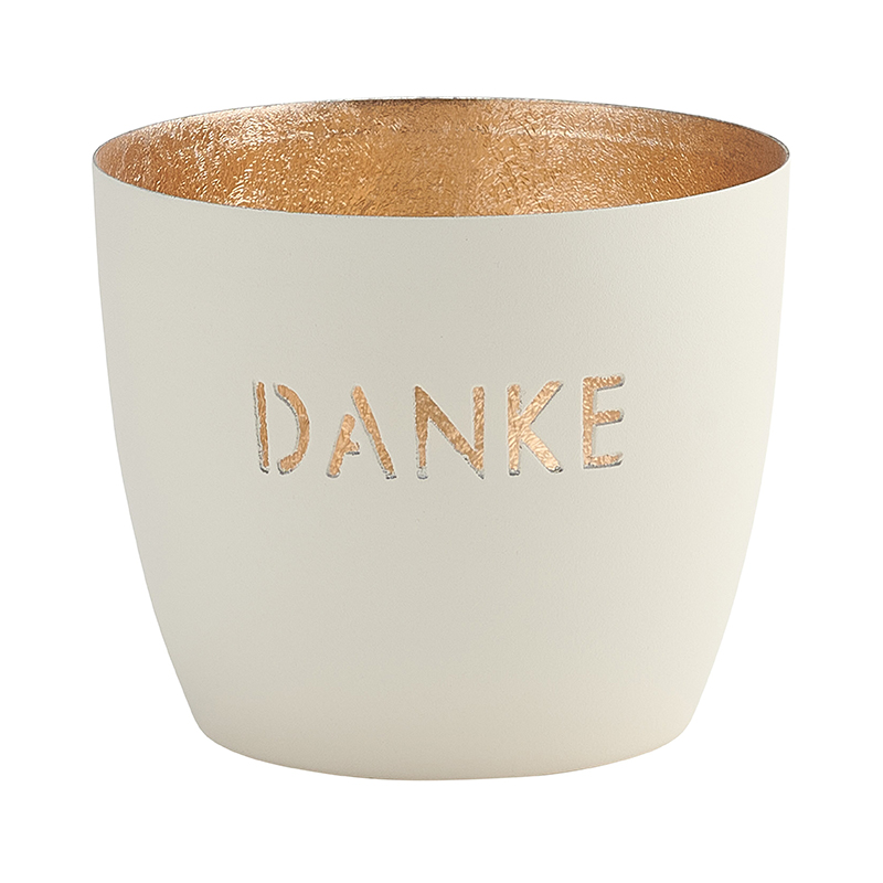 Madras, Windlicht M - Danke