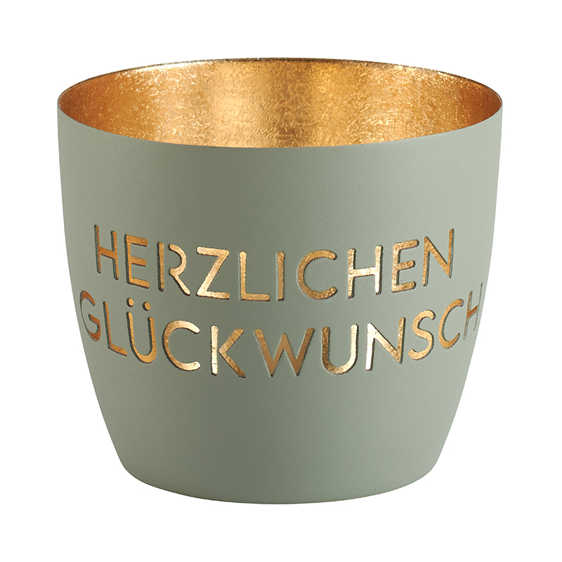 Madras, Windlicht M - Herzlichen Glückwunsch