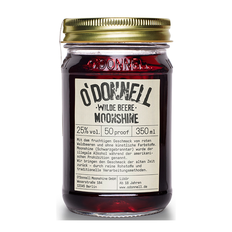 O'Donnell Moonshine Wilde Beere Likör, 350ml, 25% Vol.